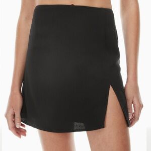 Sunday Best High-Waisted Mini Skirt with a Slit